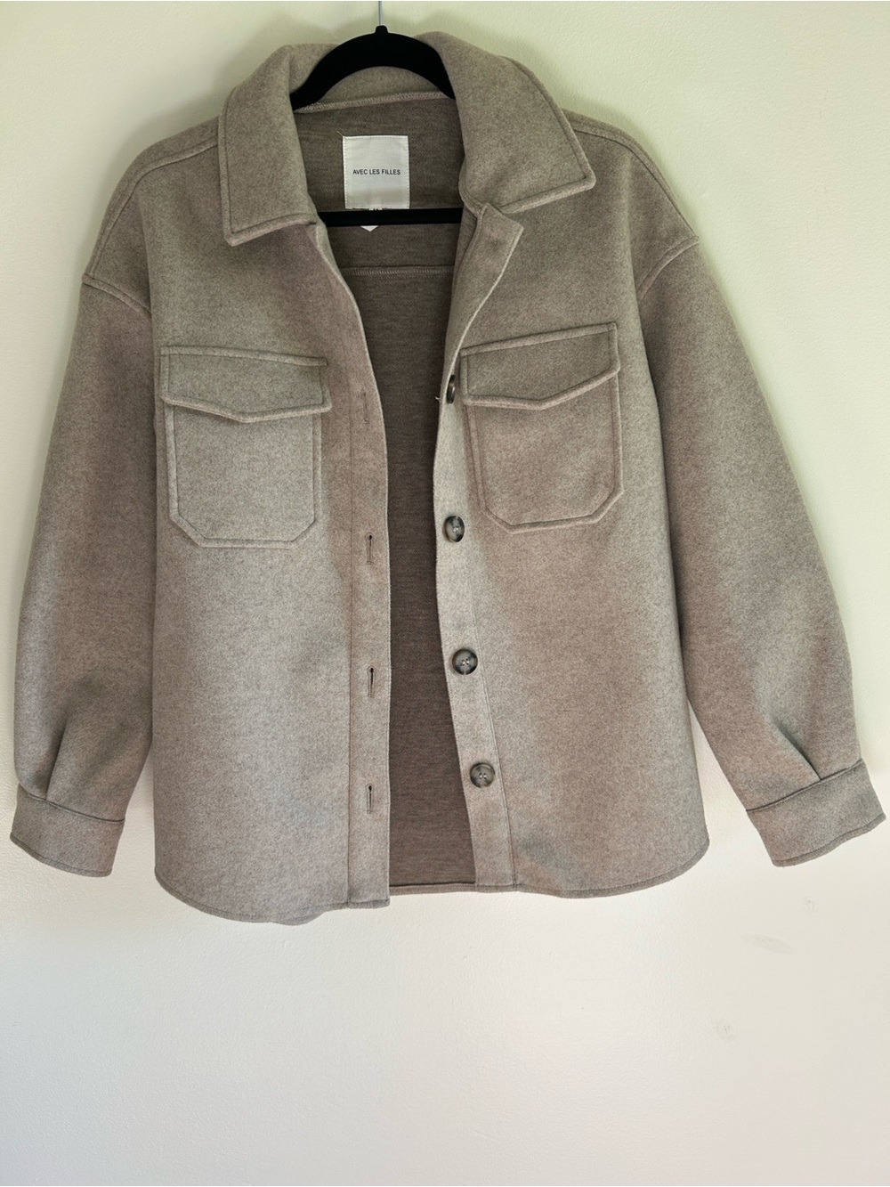 Avec Les Filles Taupe Utility Jacket